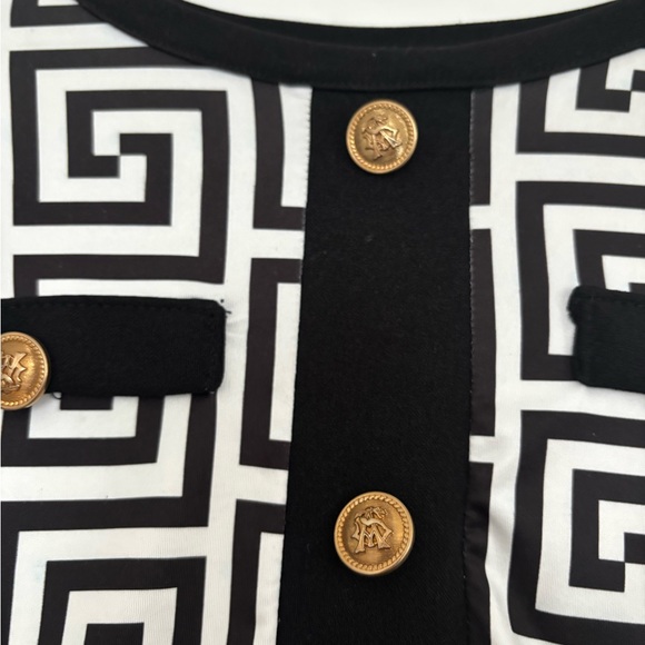 Black & White Geometric Skirt Set - Picture 7 of 10